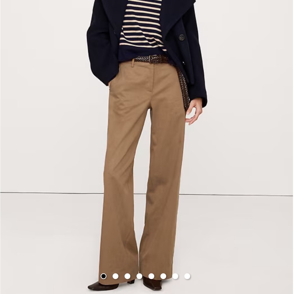 Banana Republic Beige Wide-Leg Martin Pants - Picture 6 of 12